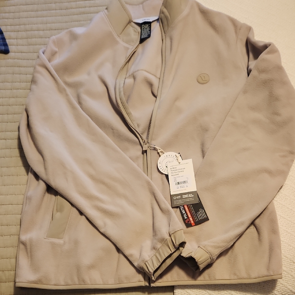 Vuori Men's Light Tan Fleece Jacket